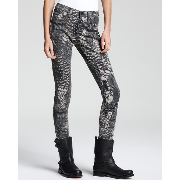 rag & bone Legging in Feather Print - Picture 3 of 8
